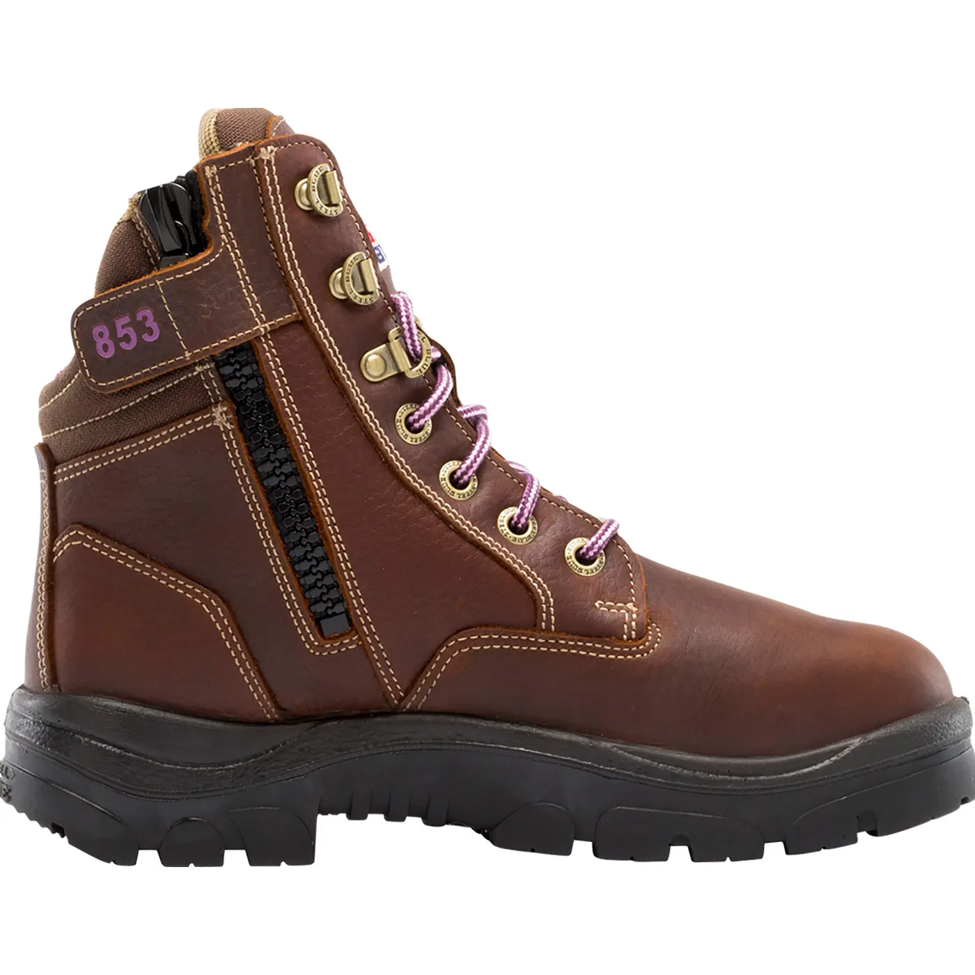 Steel Blue Southern Cross Zip Women's Steel Toe Internal Metatarsal Puncture-Resisting Work Boot