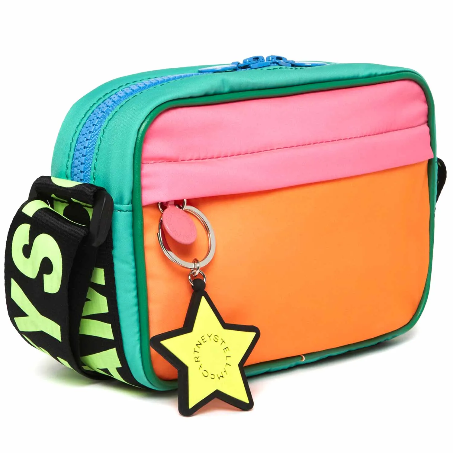 Stella Mccartney Color Block Shoulder Bag For Girls And Teenagers