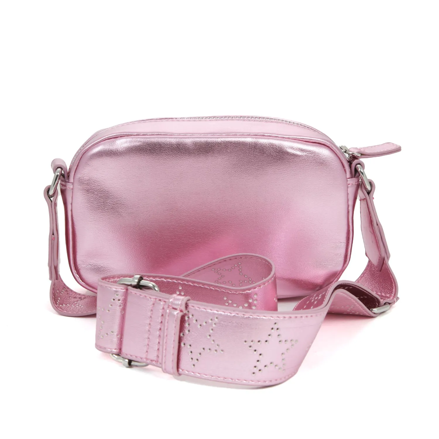 Stella Mccartney Pink And Multicolor Metallic Shoulder Bag