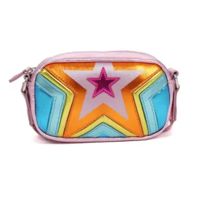 Stella Mccartney Pink And Multicolor Metallic Shoulder Bag