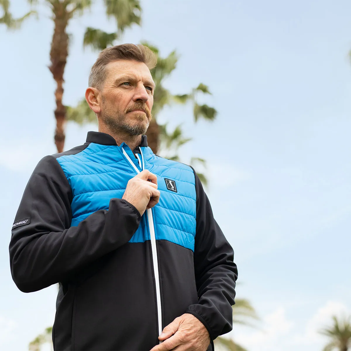 Stromberg Men's Lee Sharpe Jaxx Hybrid Golf Jacket