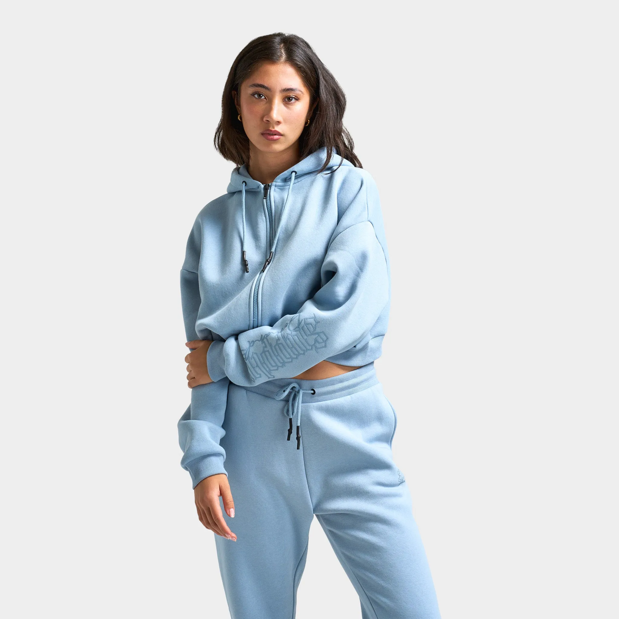 Supply & Demand Women's Monair Full Zip Hoodie / Dusty Blue