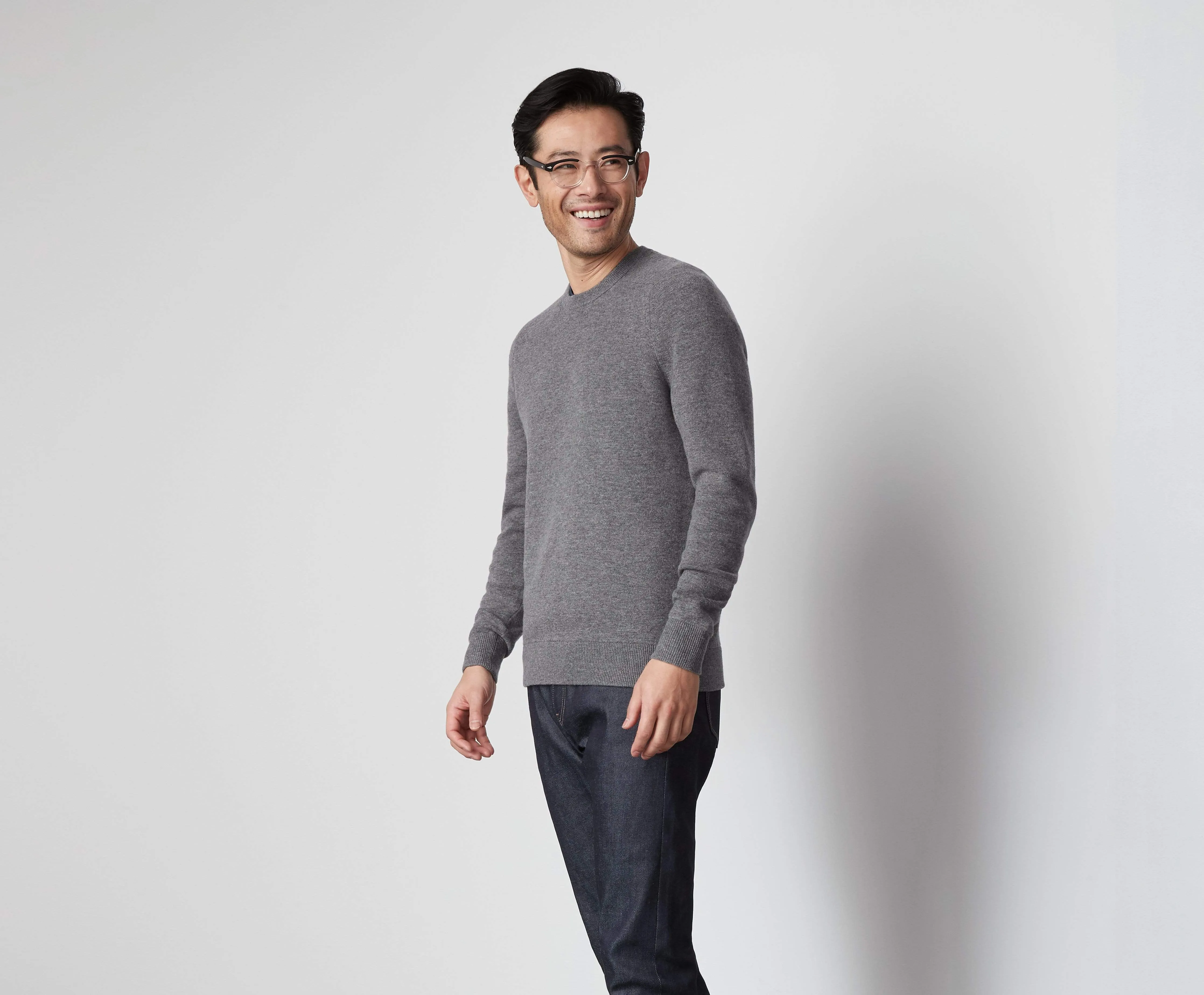 Tech Cashmere Crew Neck Sweater