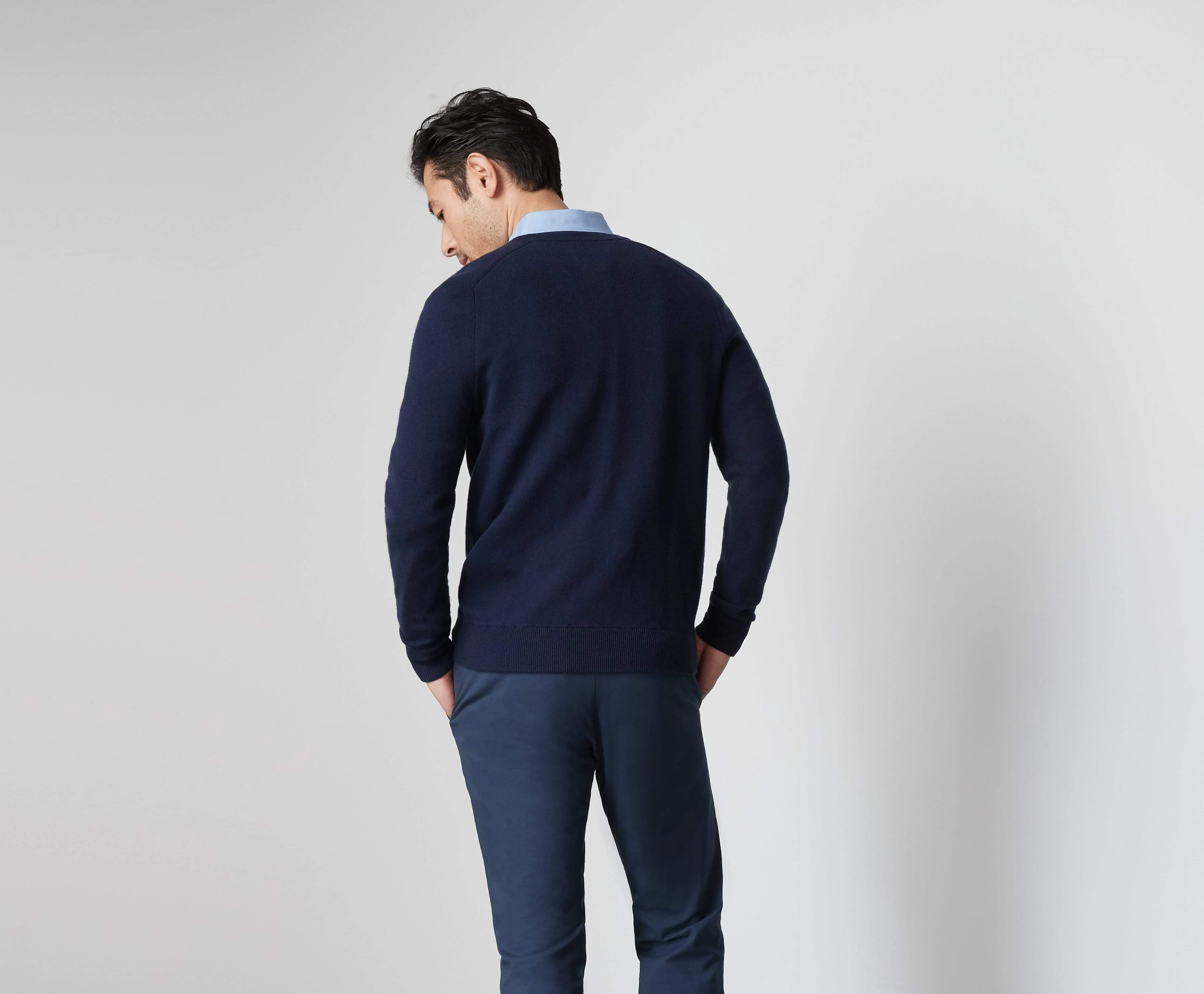 Tech Cashmere V-Neck Sweater