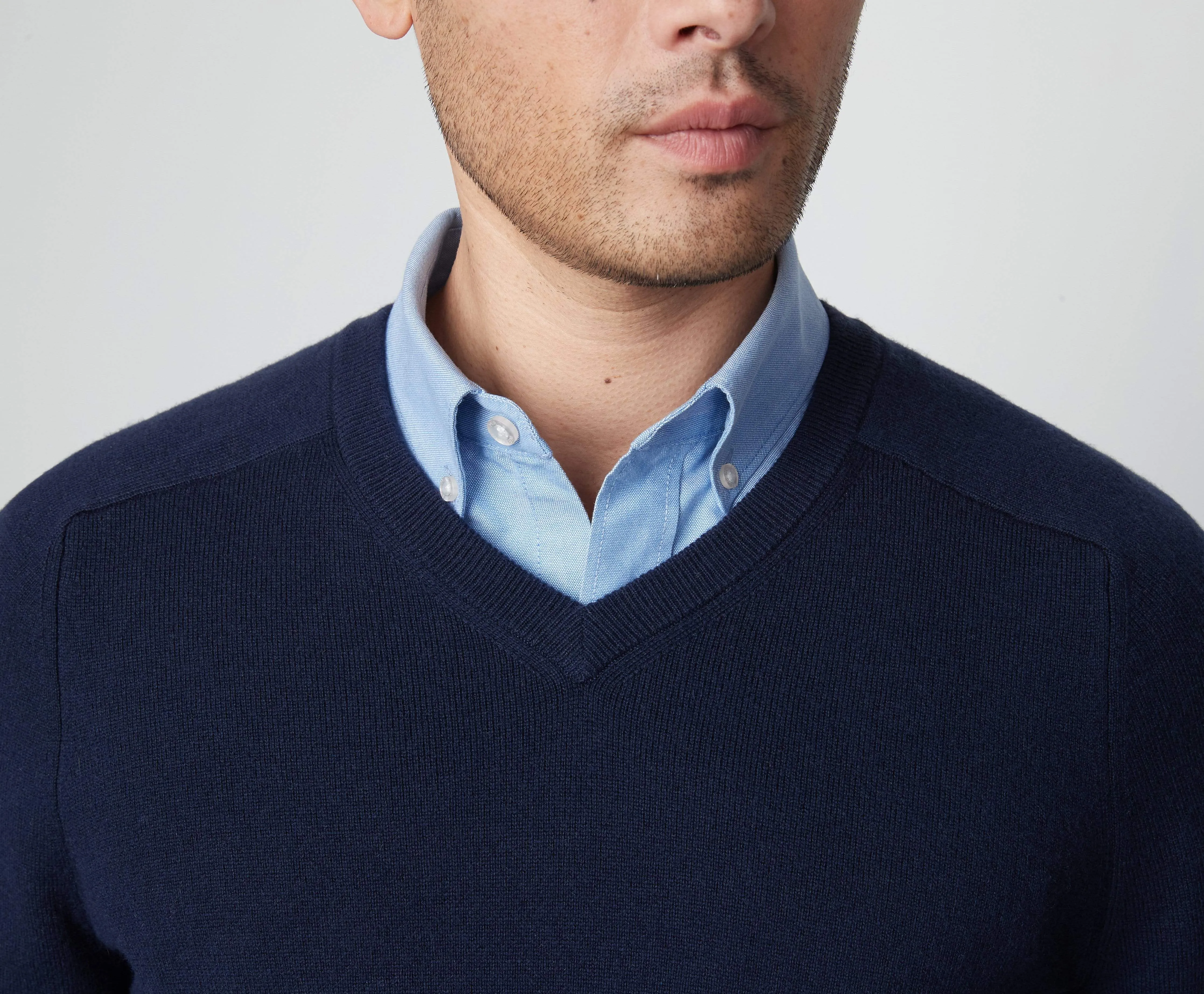 Tech Cashmere V-Neck Sweater