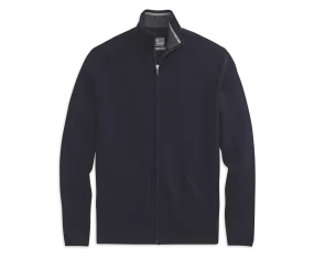 Tech Merino Full-Zip Sweater Total Eclipse Blue