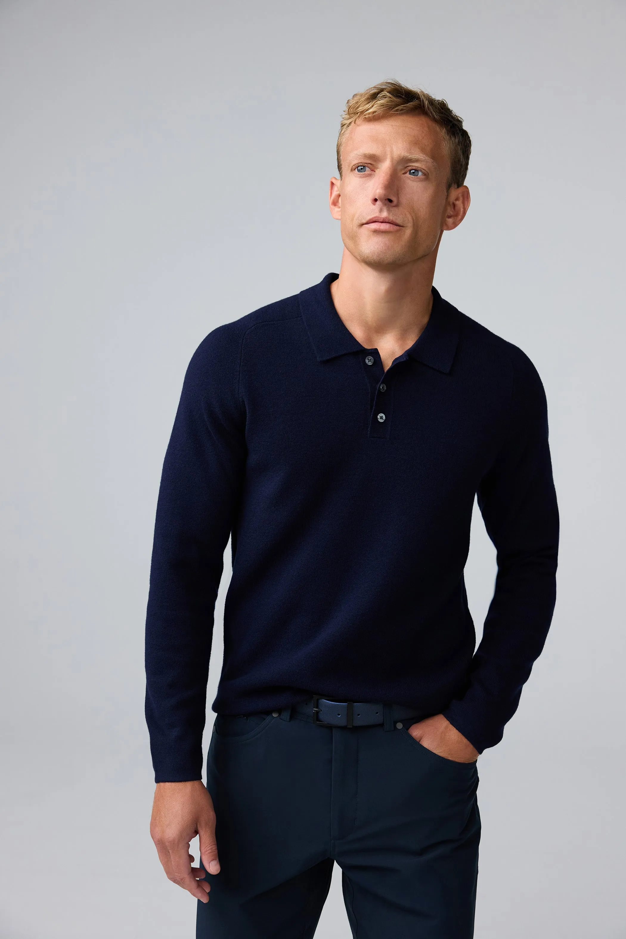 Tech Merino Sweater Polo