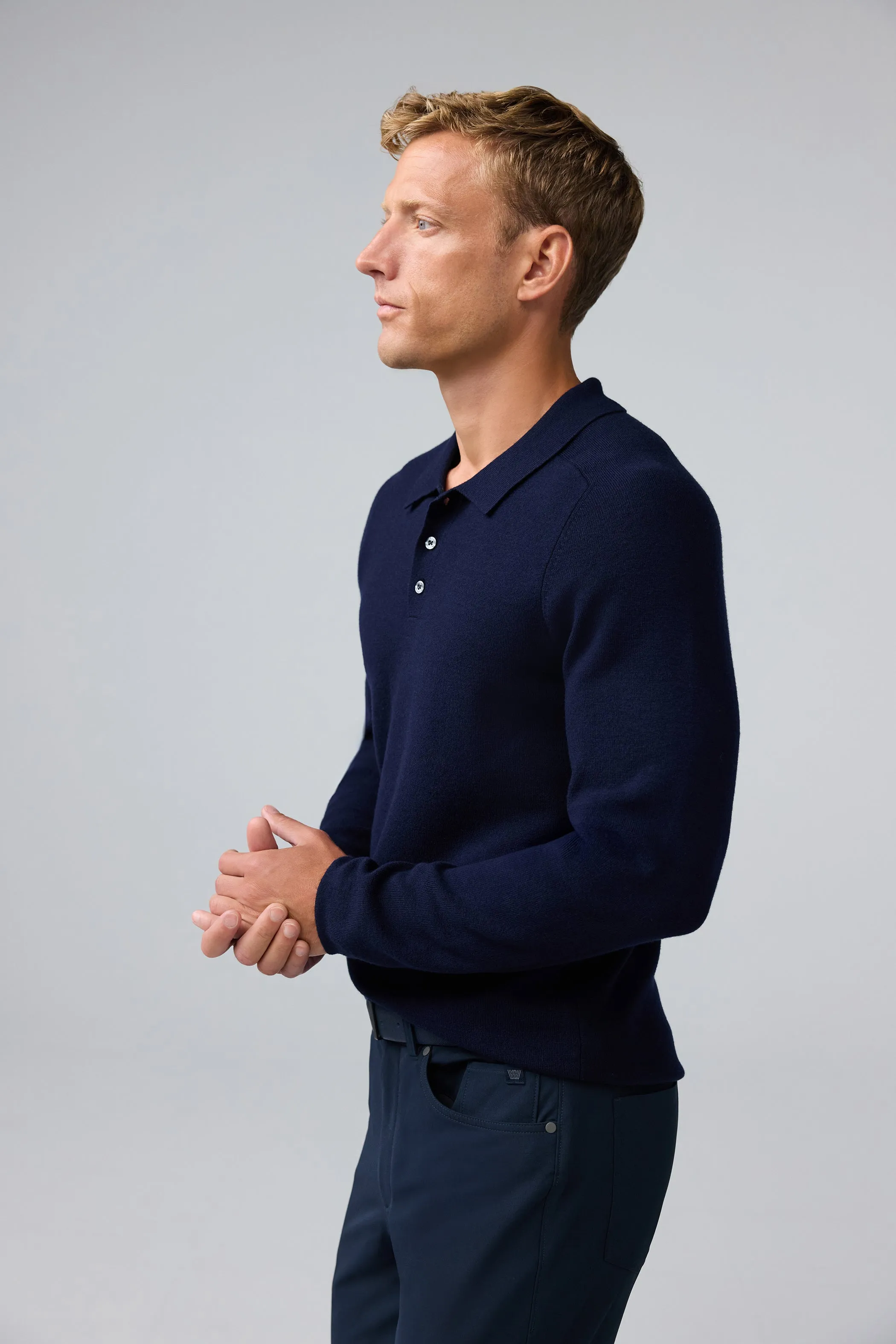 Tech Merino Sweater Polo