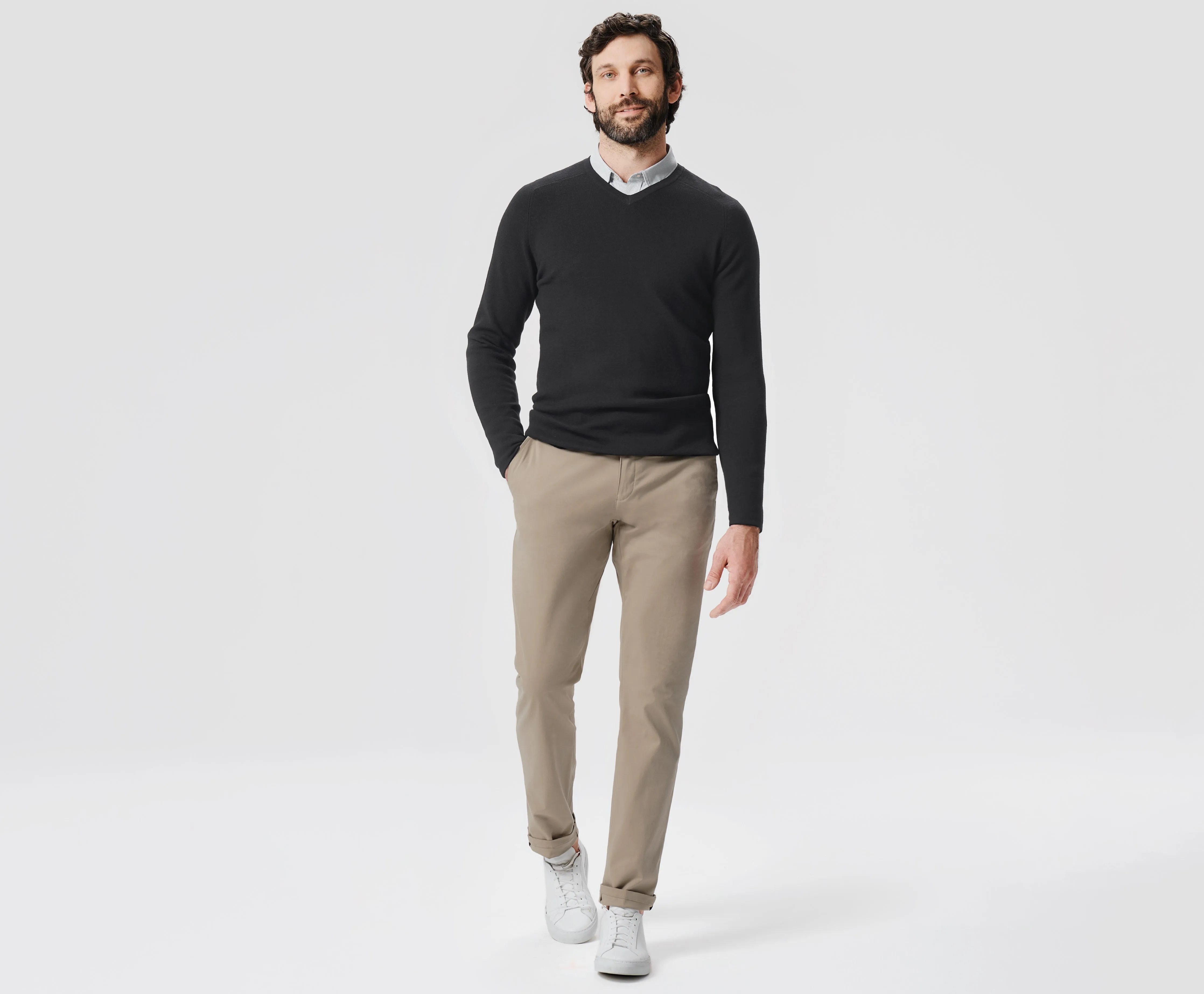 Tech Merino V-Neck Sweater