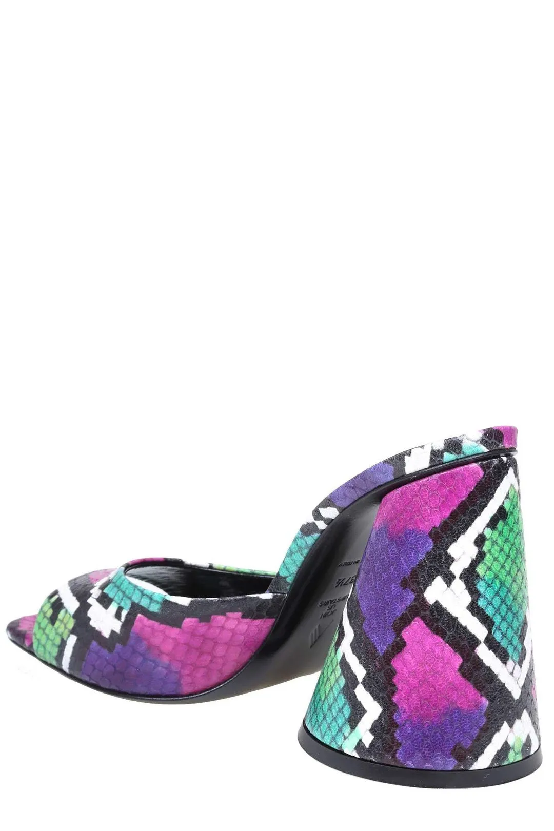 The Attico Devon Printed Heeled Mules