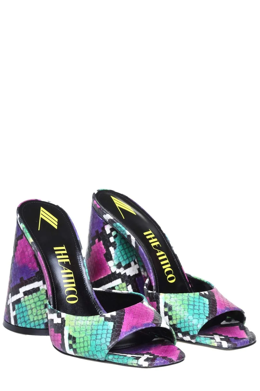 The Attico Devon Printed Heeled Mules