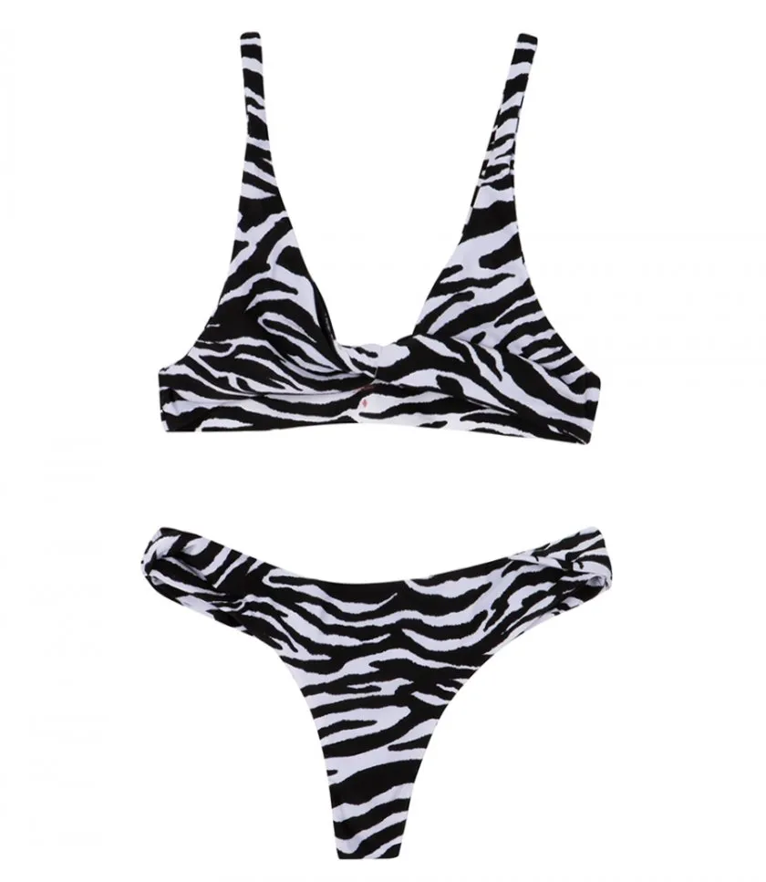 THE ATTICOZEBRA PRINTED BIKINI