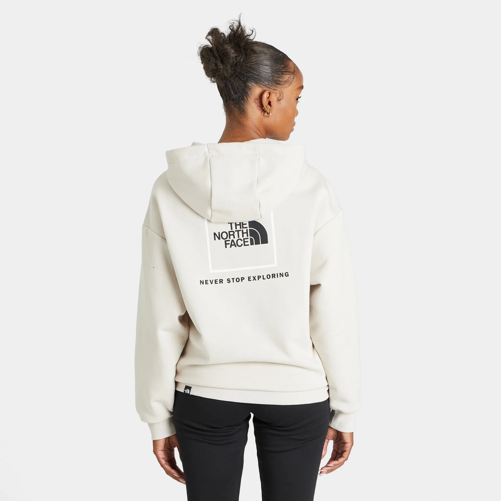 The North Face Women's Back New Fine Box Relaxed Pullover Hoodie / Moonlight Ivory