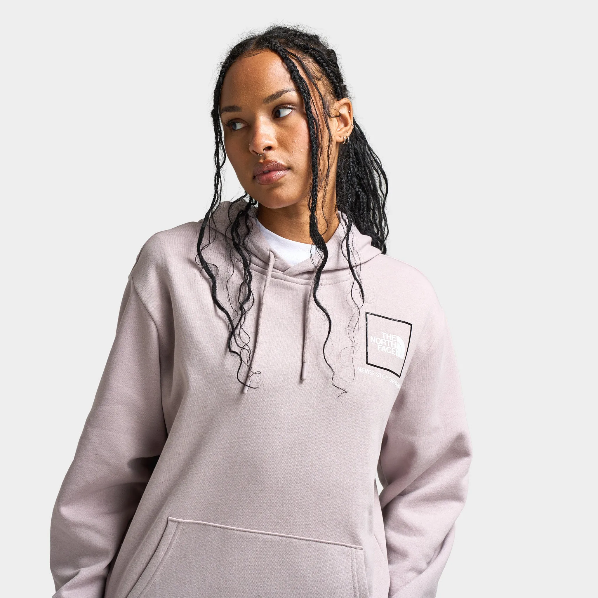 The North Face Women's Relaxed Graphic Hoodie / Moonstone Grey