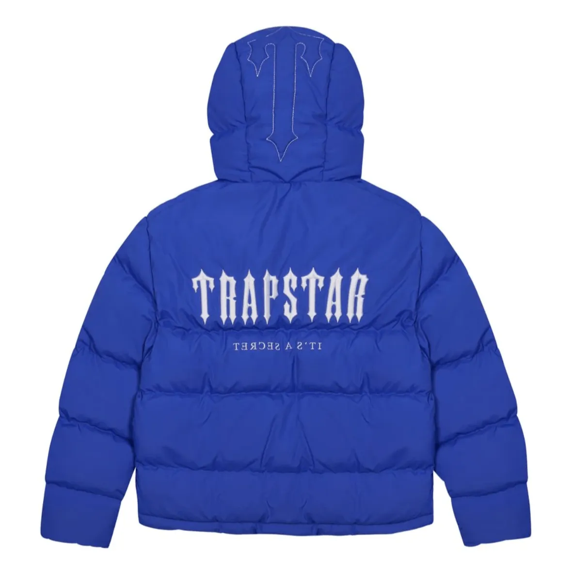 Trapstar Decoded Hooded Puffer Jacket 2.0 - Dazzling Blue