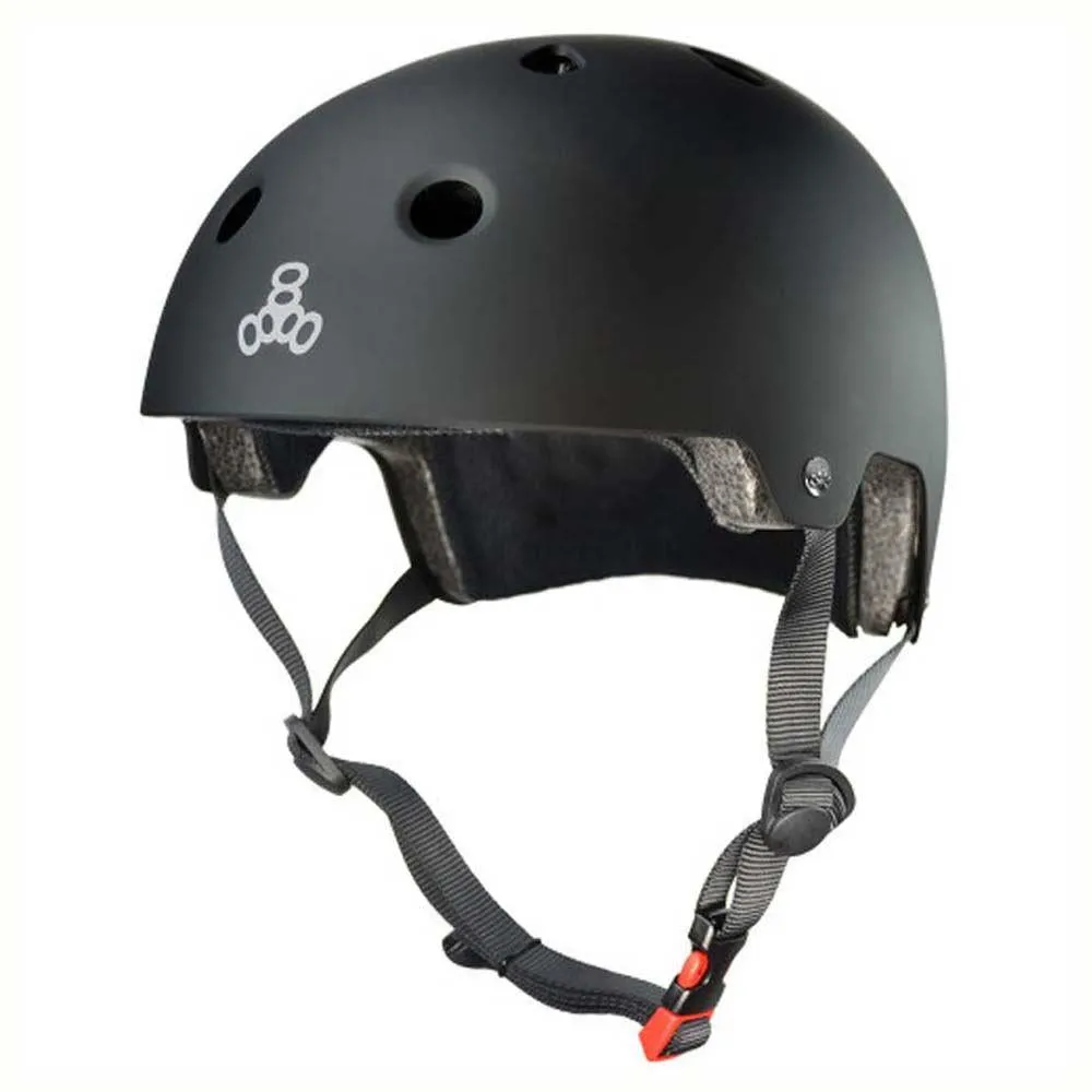 Triple 8 Brainsaver Dual Cert EPS Helmet Rubber All Black