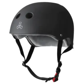 Triple 8 Skateboard Helmet Certified Sweatsaver Black/Rubber Size S/M