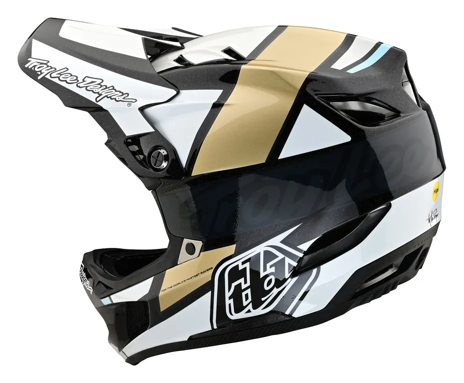 Troy Lee Designs D4 Carbon Full Face Helmet - MIPS - Team - Gold - 2023