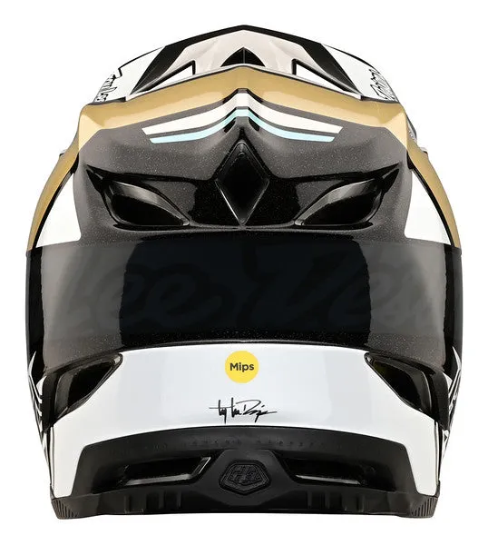 Troy Lee Designs D4 Carbon Full Face Helmet - MIPS - Team - Gold - 2023