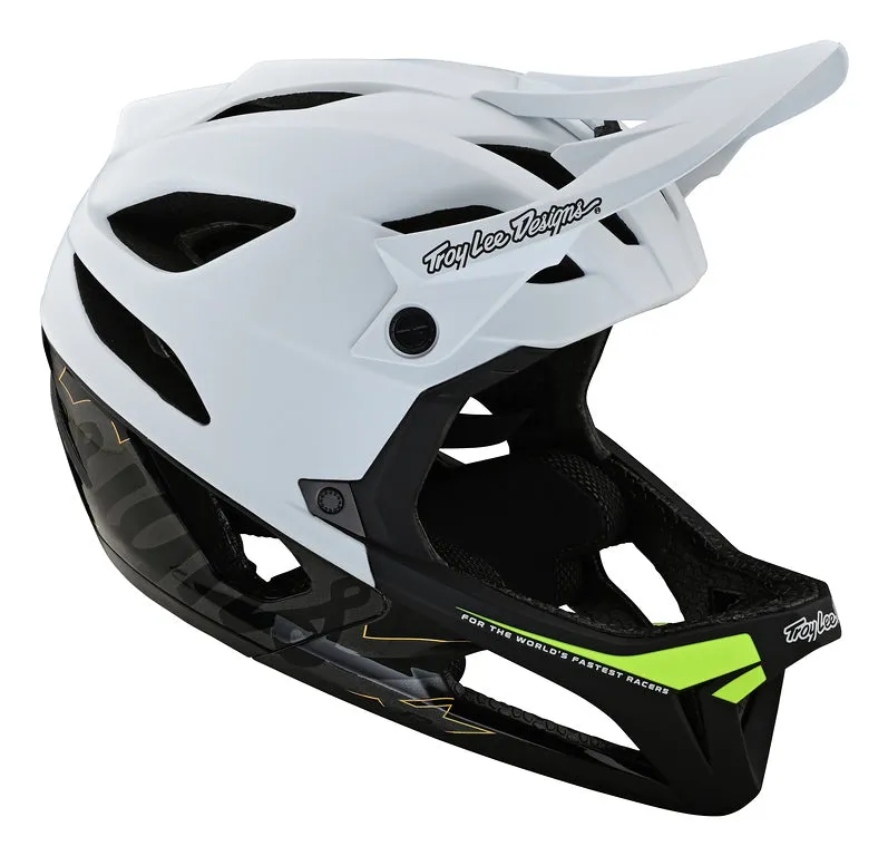 Troy Lee Designs Stage Full Face Helmet - MIPS - Signature - White - 2022