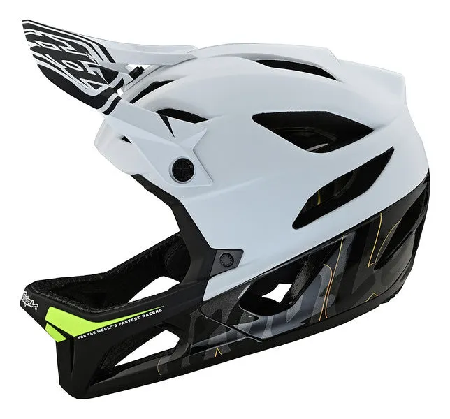 Troy Lee Designs Stage Full Face Helmet - MIPS - Signature - White - 2022