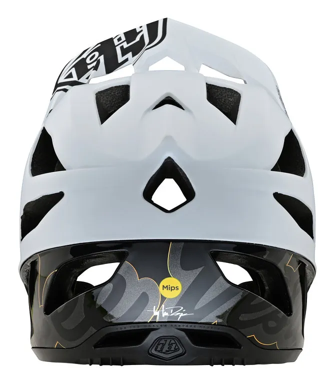 Troy Lee Designs Stage Full Face Helmet - MIPS - Signature - White - 2022