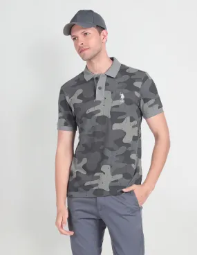 U.S. Polo Assn. Denim Co. Camouflage Print Cotton Polo Shirt