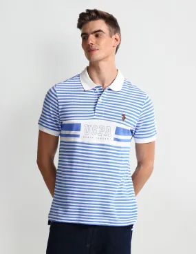 U.S. Polo Assn. Denim Co. Muscle Fit Horizontal Stripe Polo Shirt