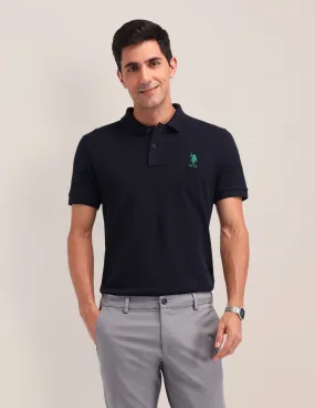 U.S. Polo Assn. Solid Cotton Slim Fit Polo Shirt