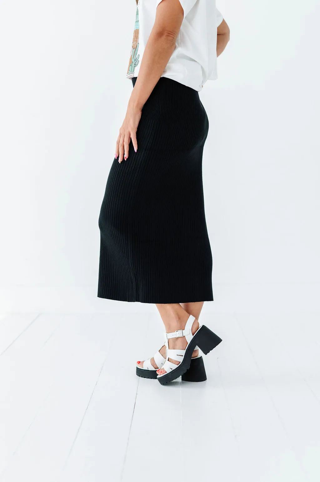 Veronica Ribbed Sweater Skirt