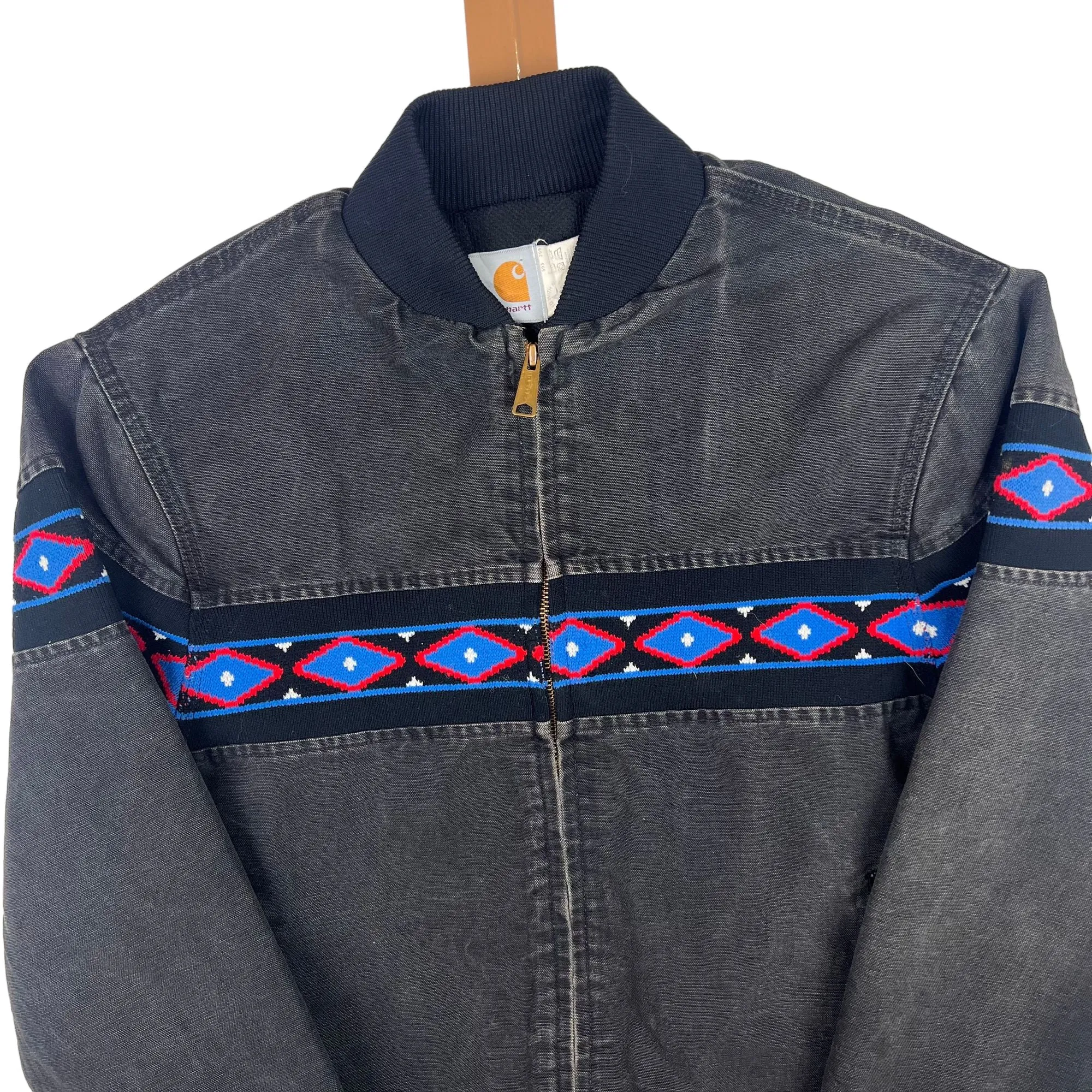 Vintage 90's Carhartt Southwest Aztec Sante Fe Jacket 1993 Rare JR035