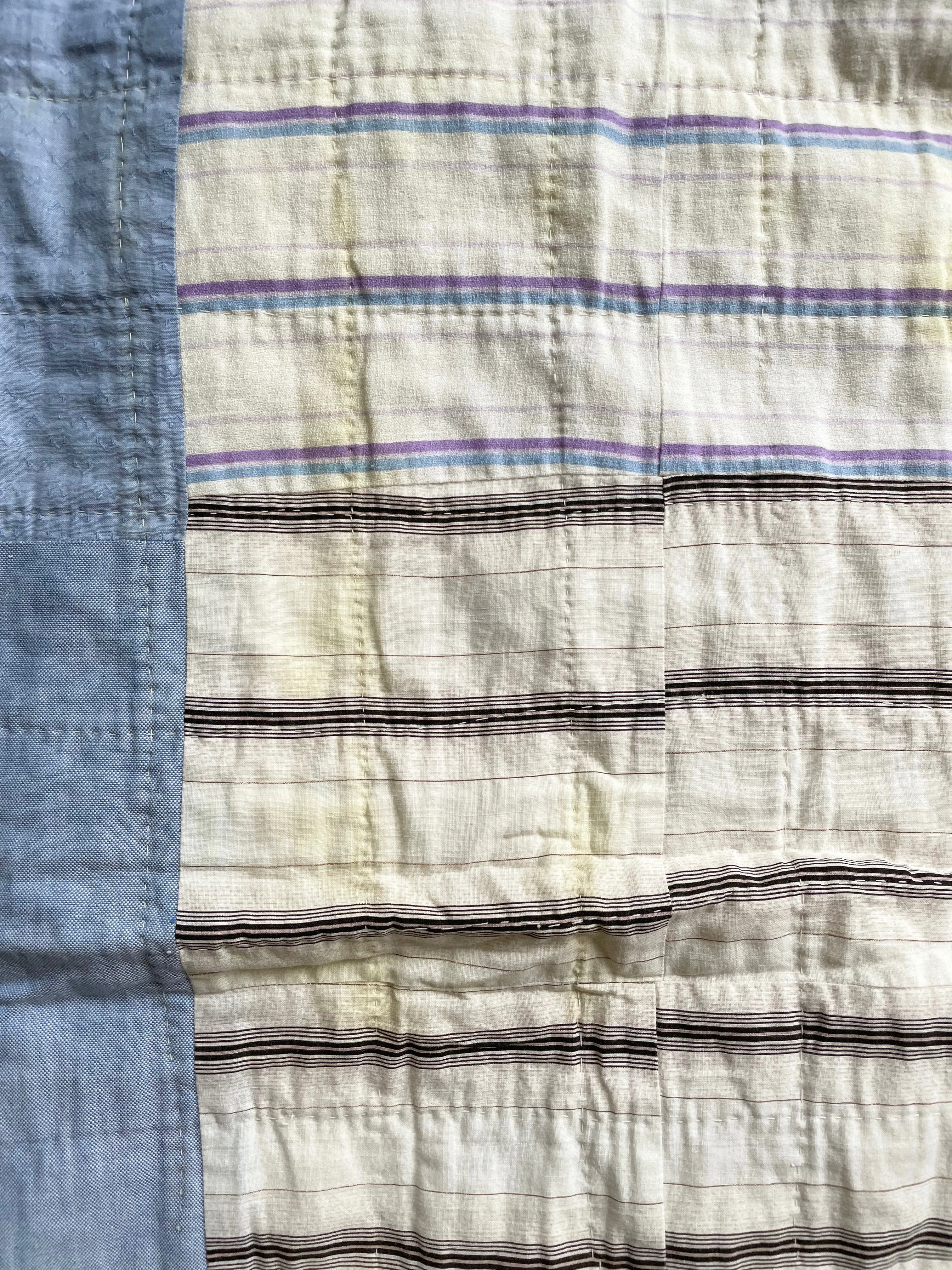 Vintage Reversible Shirting Quilt