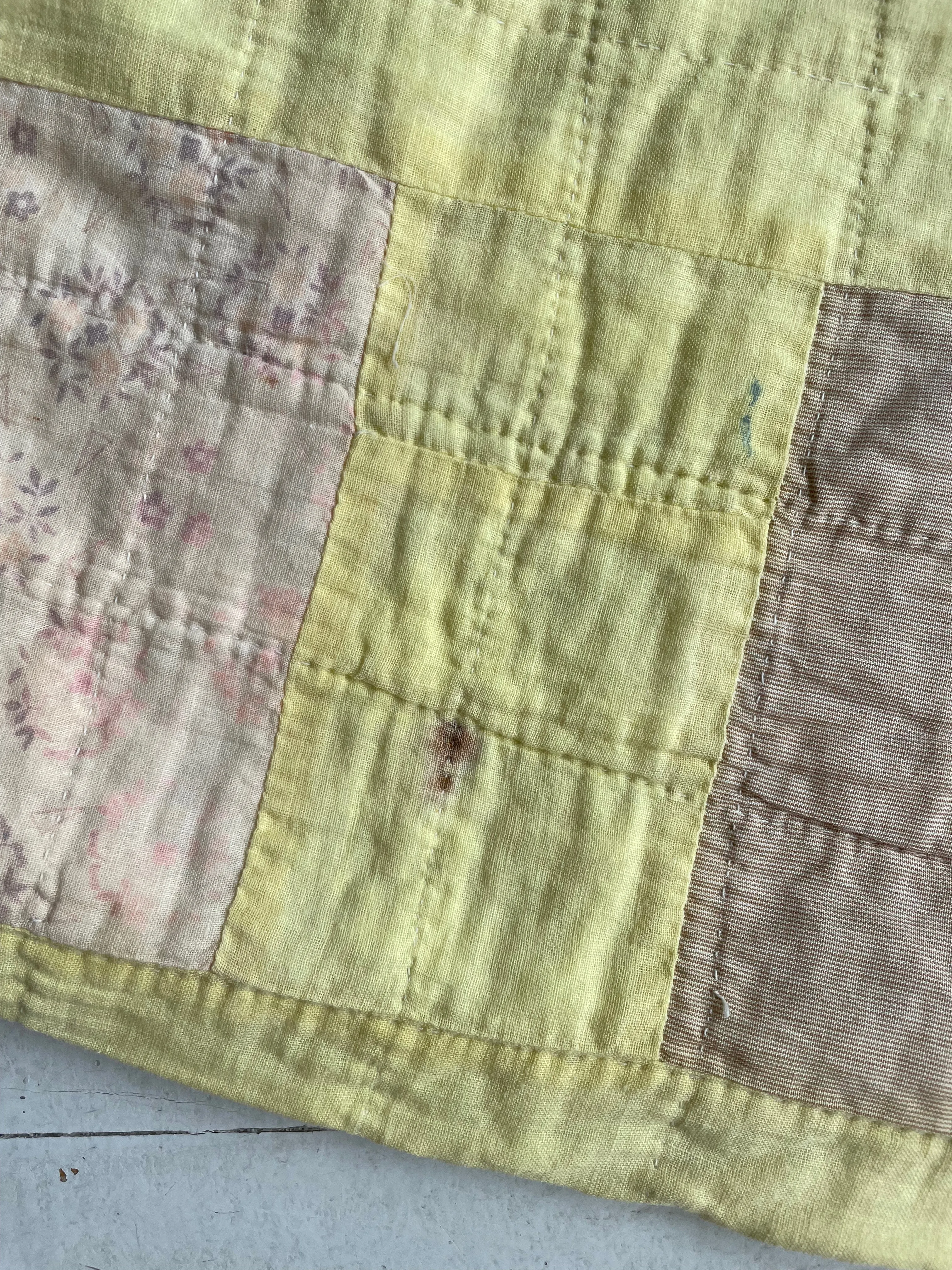 Vintage Reversible Shirting Quilt