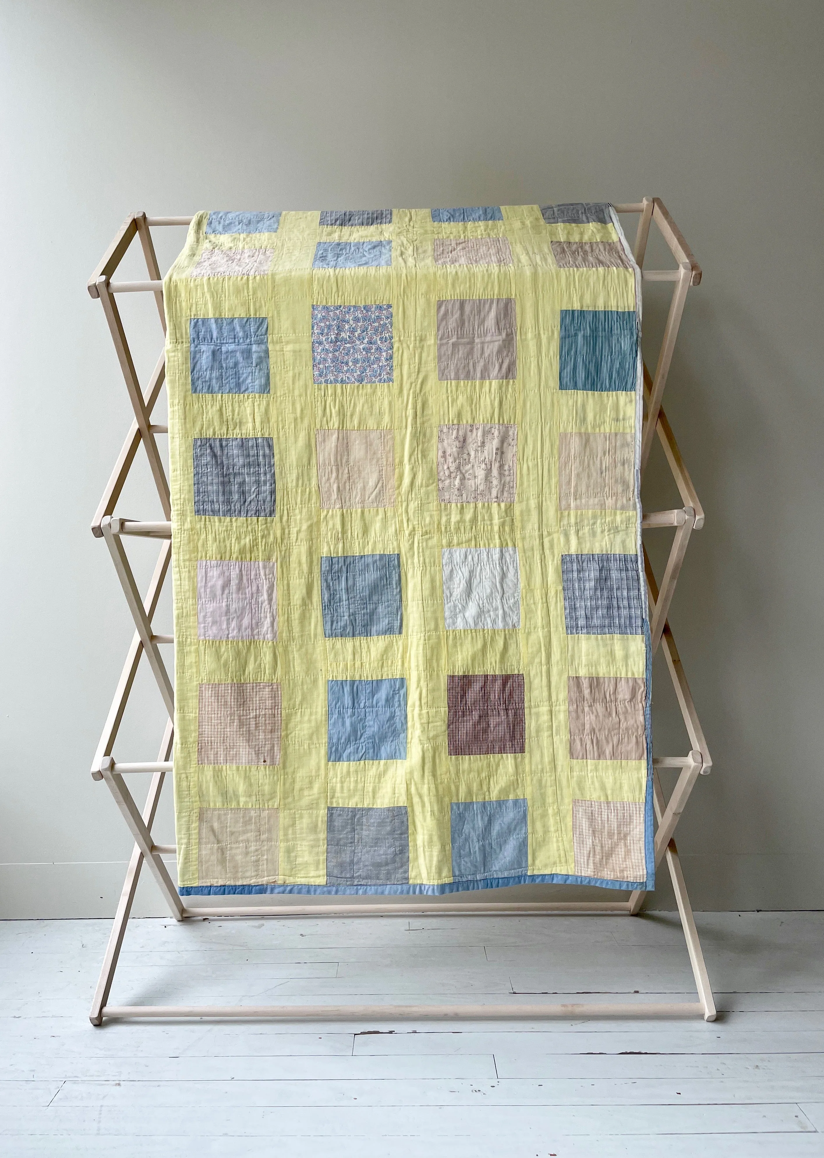 Vintage Reversible Shirting Quilt