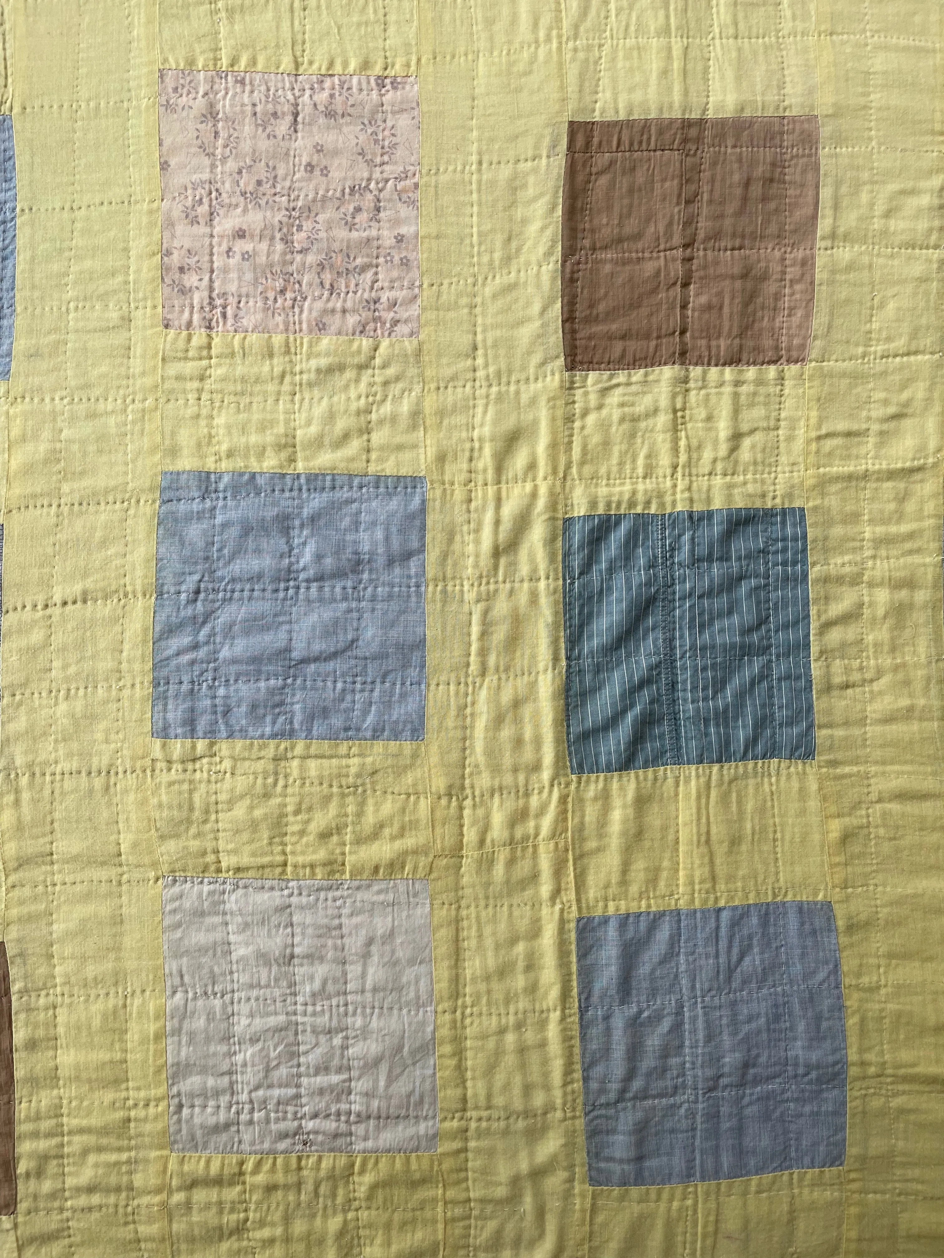 Vintage Reversible Shirting Quilt