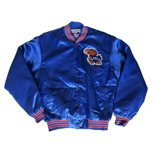 WESTSIDE STOREY VINTAGE | VINTAGE 80S KU JAYHAWKS SWINGSTER SATIN JACKET