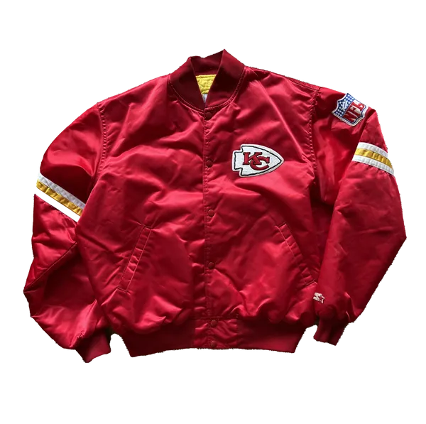 WESTSIDE STOREY VINTAGE | VINTAGE 90S STARTER PRO LINE SATIN STARTER CHIEFS JACKET