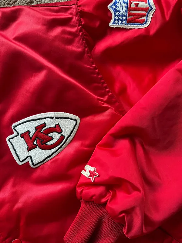 WESTSIDE STOREY VINTAGE | VINTAGE 90S STARTER PRO LINE SATIN STARTER CHIEFS JACKET