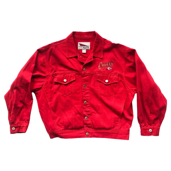 WESTSIDE STOREY VINTAGE | VINTAGE PRO ELITE CHIEFS RED DENIM JACKET