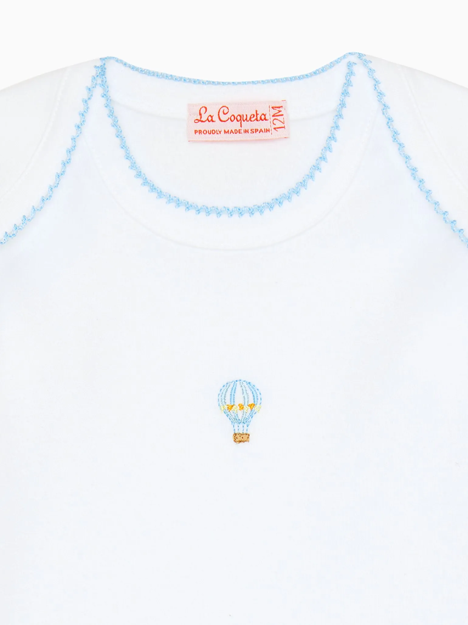 White Globo Balloon Baby Body Vest