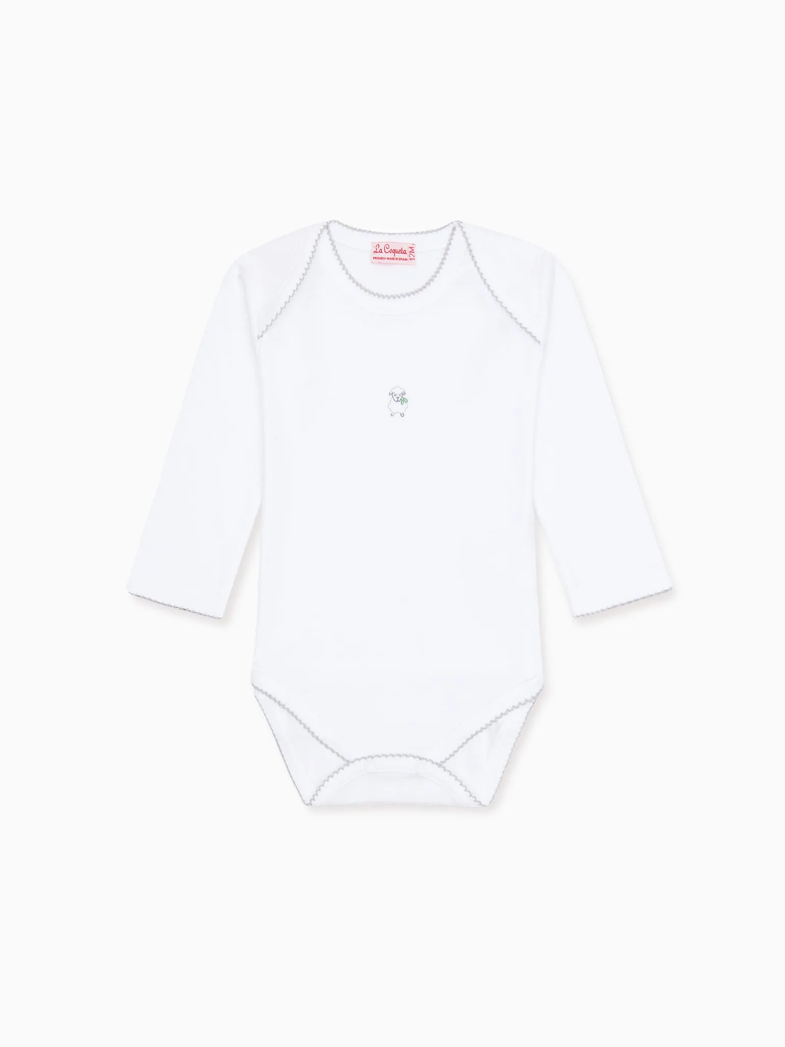 White Victoria Sheep Baby Body Vest