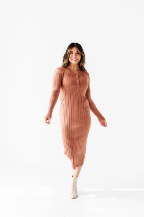 Willow Sweater Dress in Adobe