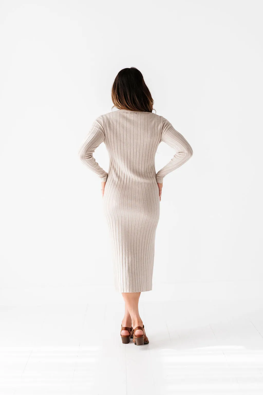 Willow Sweater Dress in Natural