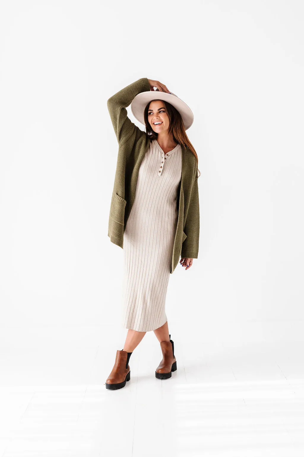 Willow Sweater Dress in Natural