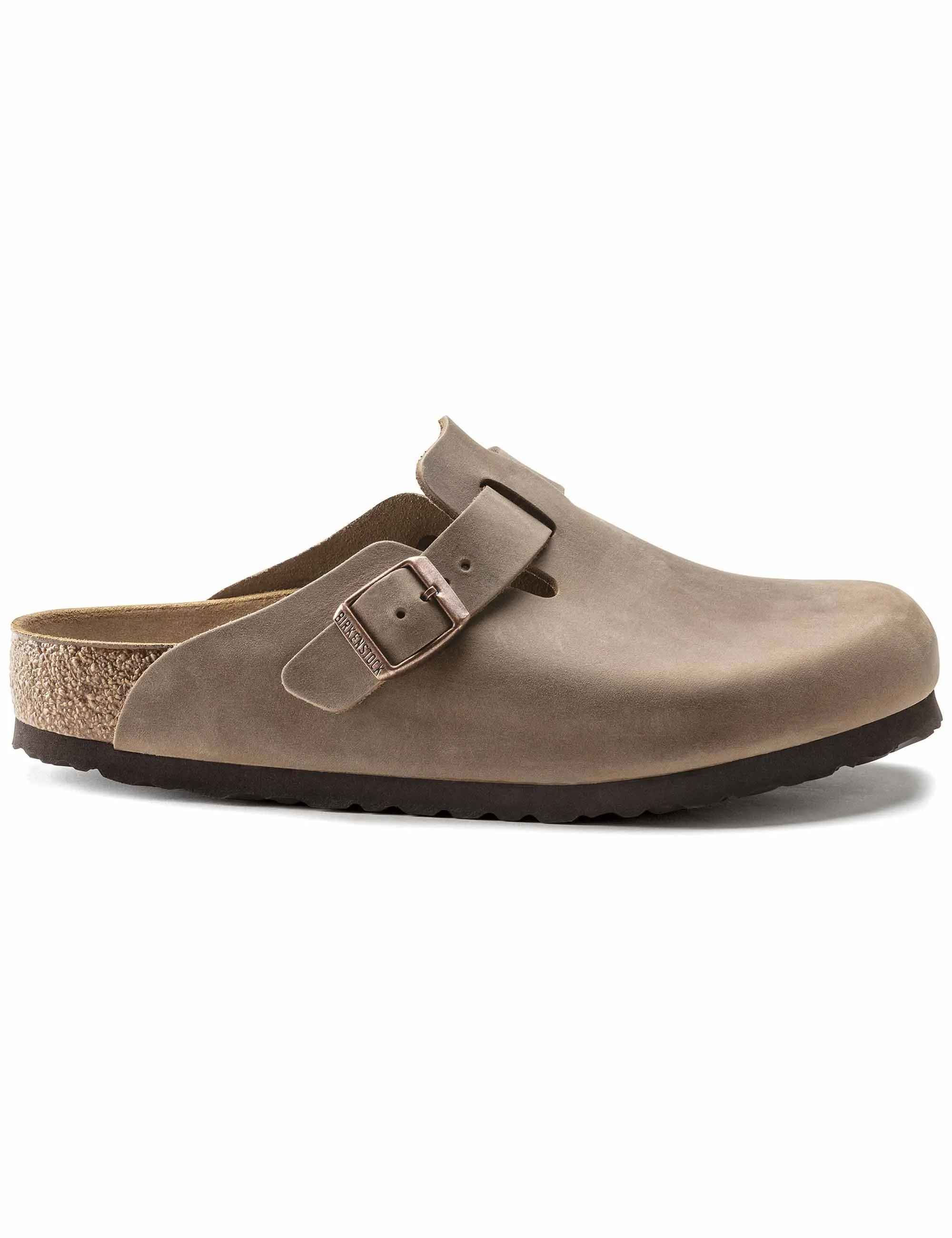 Women's Boston Leather Mules LEOI - Tobacco Brown (Regular Fit)