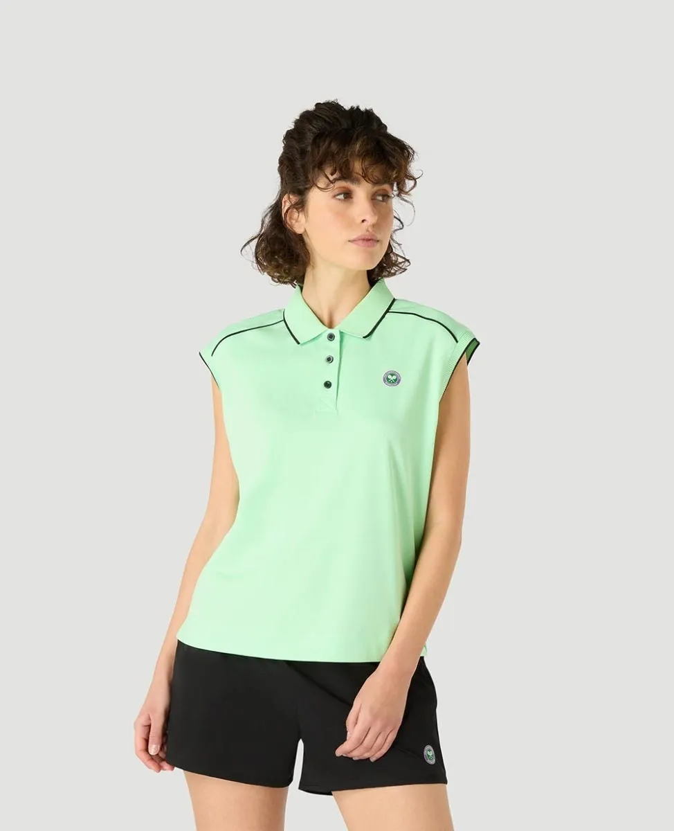 Womens Cap Sleeved Polo - Green