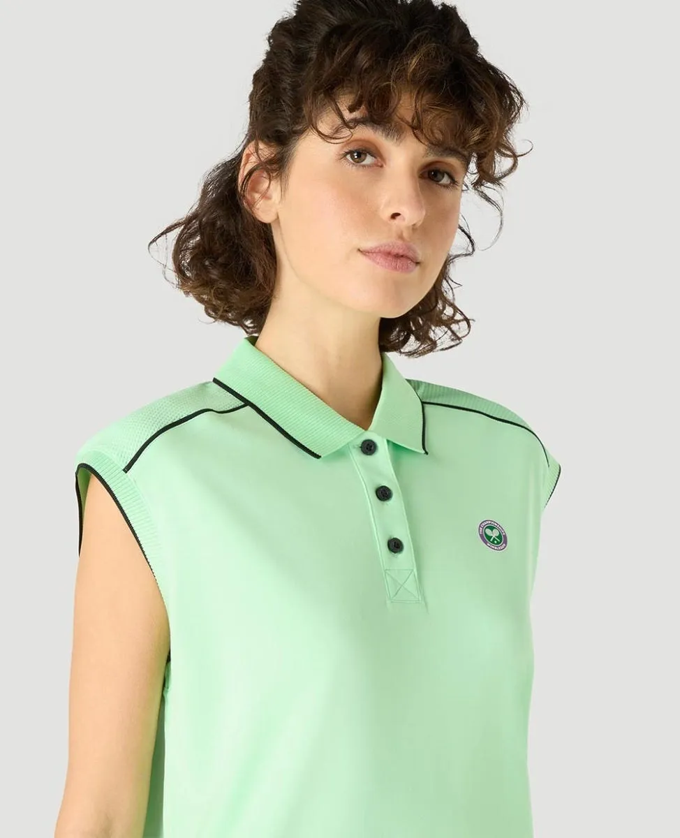 Womens Cap Sleeved Polo - Green