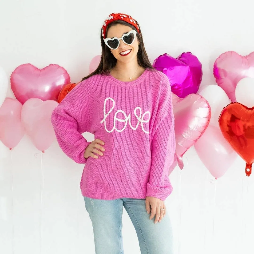 Women's Love Valentine's Day Knit Sweater