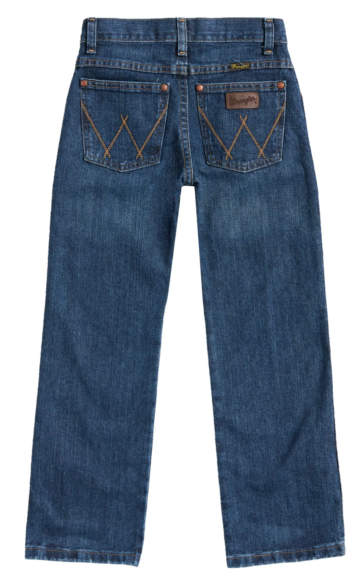 Wrangler Retro Boys' Everyday Blue Medium Wash Relaxed Fit Straight Leg Jeans (8-16)