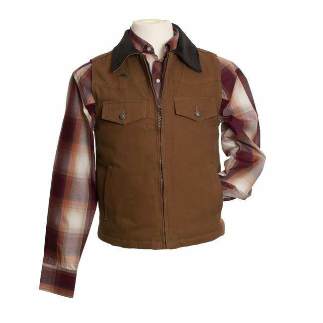 Wyoming Traders Men's Cody Concealed Carry Vest in Chocolate